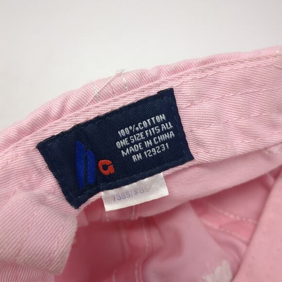 Blue Eprtngs Ranch Slideback Baseball Cap Pink OS Adjustable Embroidered Ha - Picture 9 of 9